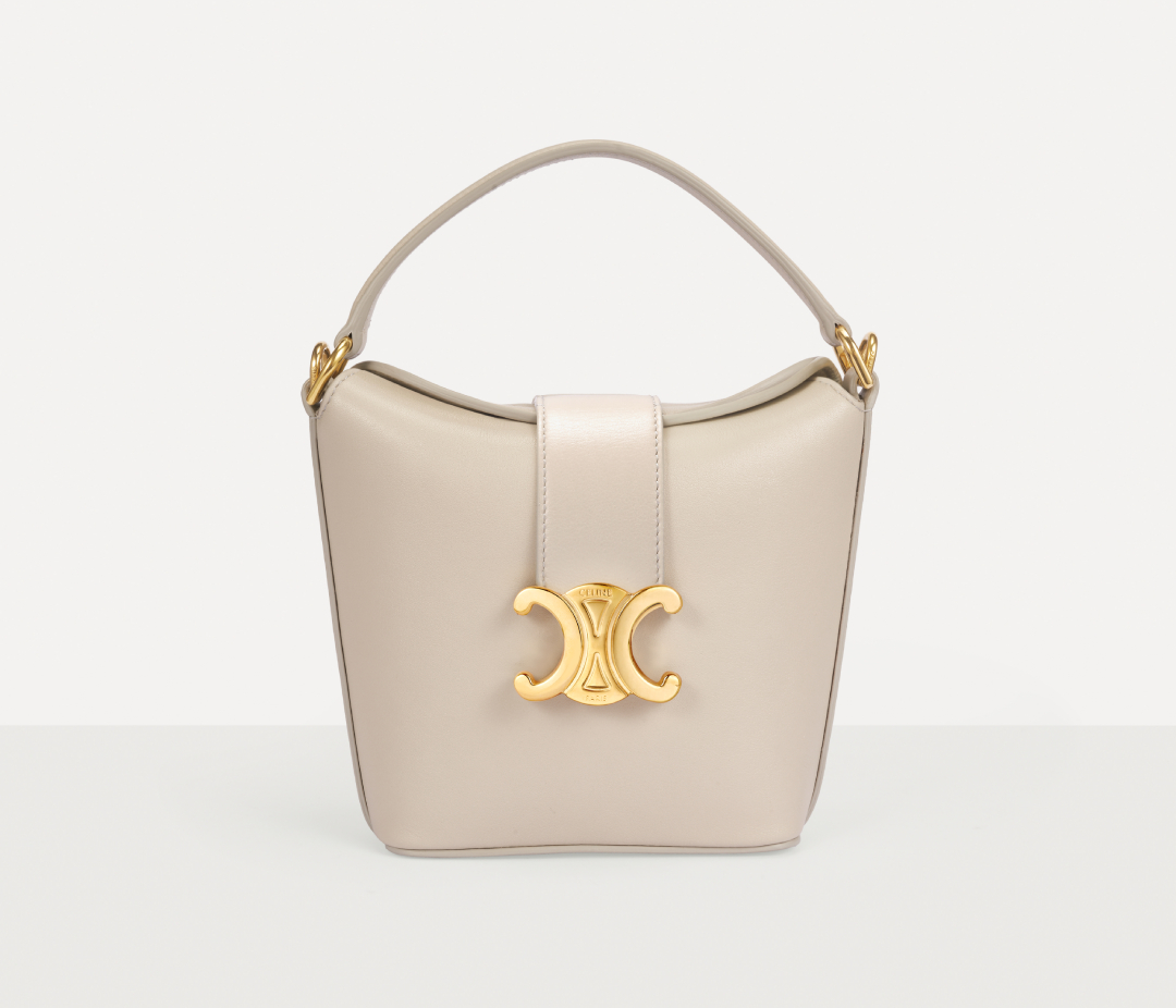 Celine Triomphe Bucket Bag front view