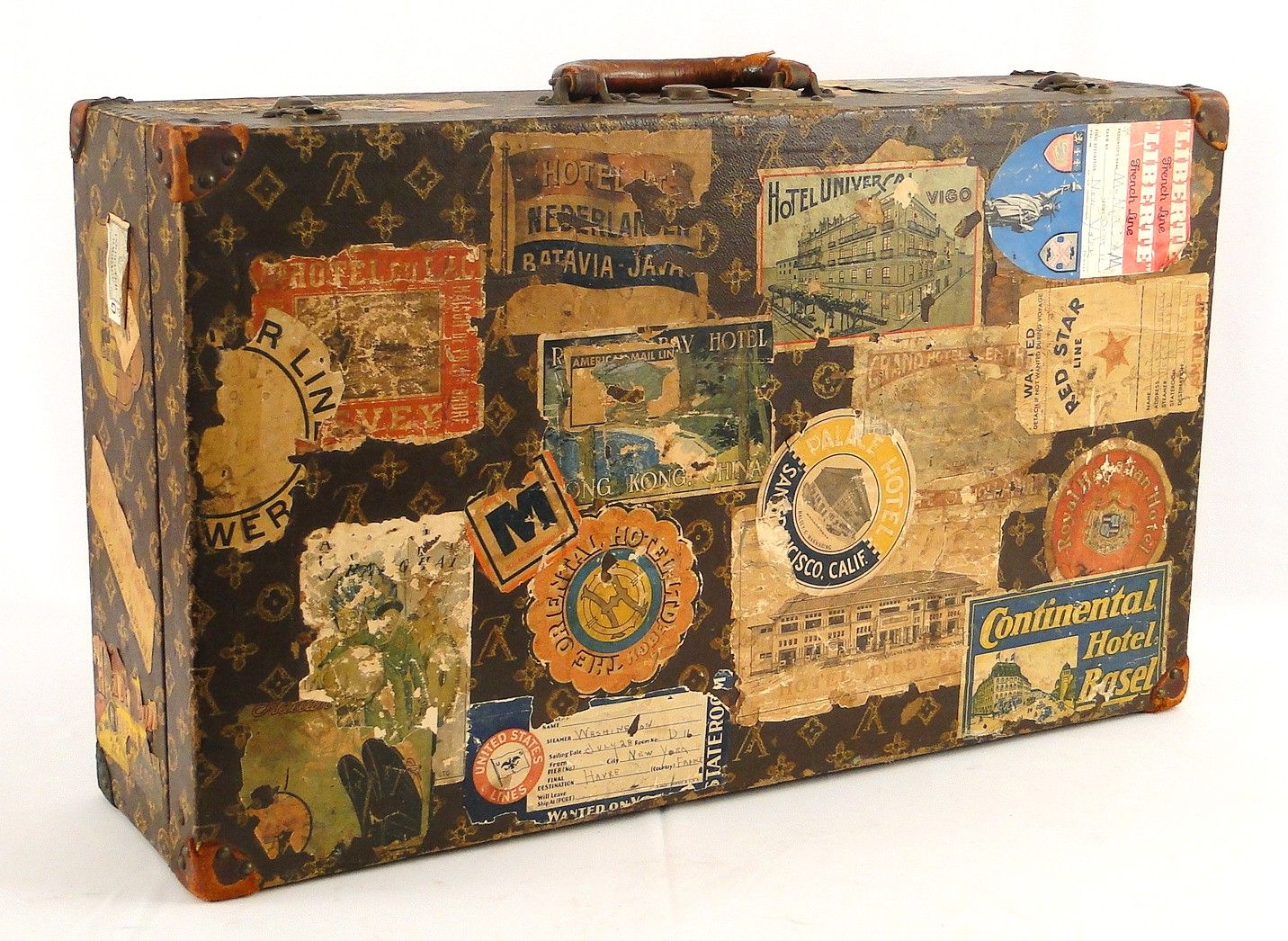 Vintage LV luggage tags