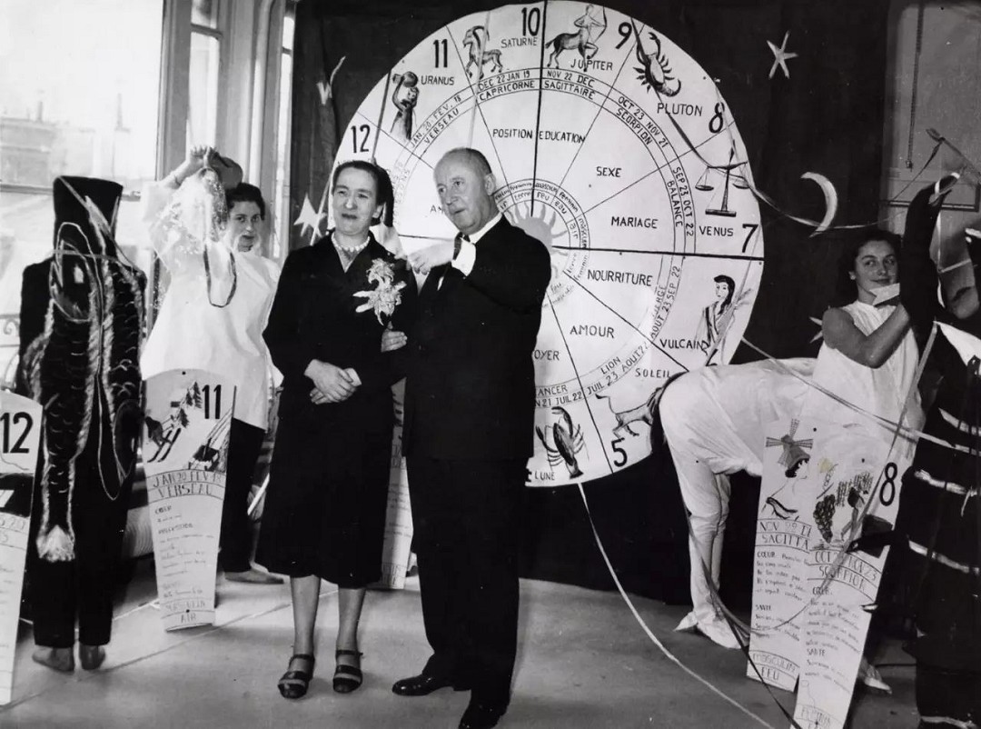 Christian Dior with zodiac wheel