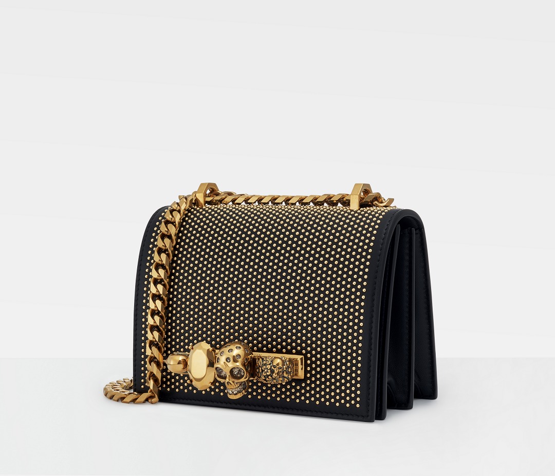 Alexander McQueen Jewelled Satchel side view