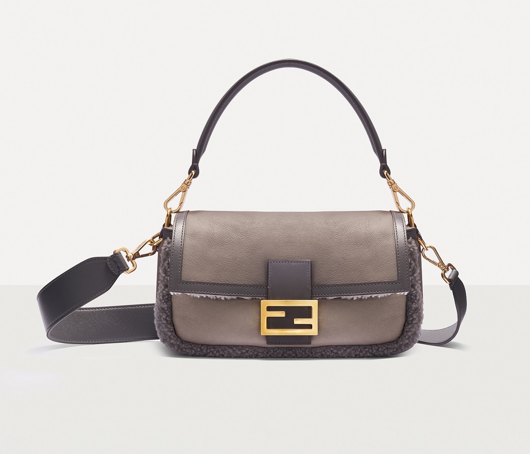 FENDI Baguette Wool Bag
