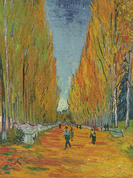 Van Gogh painting of Alyscamps