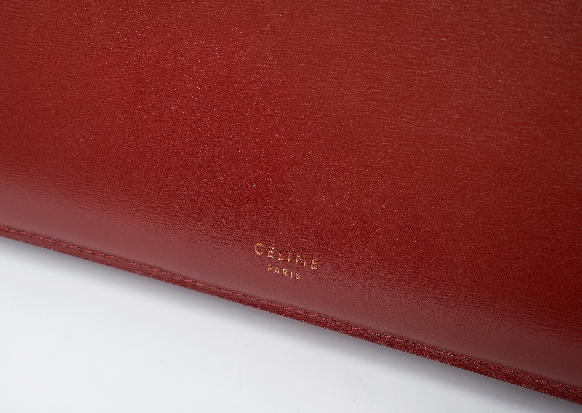 Close-up of Celine logo