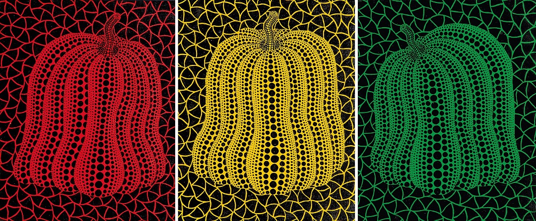 Kusama pumpkin painting