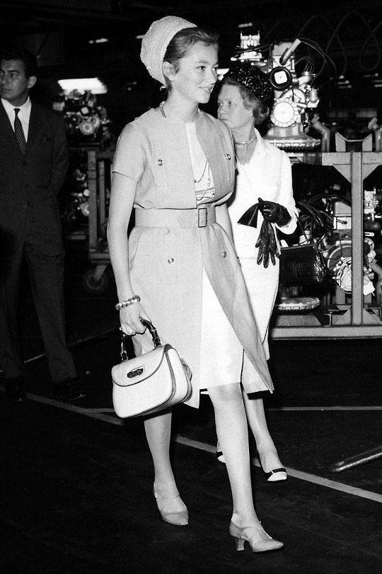Queen Paola di Liegi with Gucci Bag