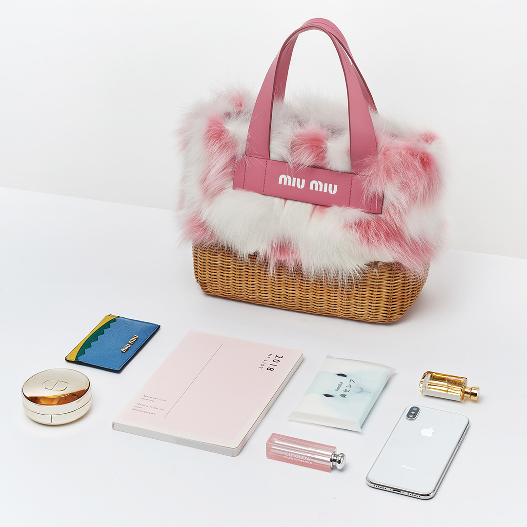 Bag with items