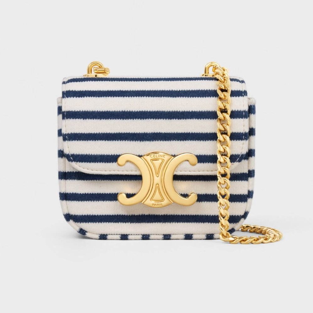 CELINE Striped Bag