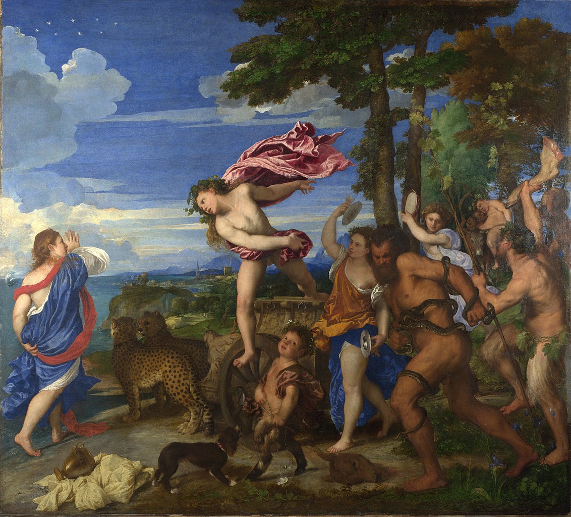 Bacchus and Ariadne painting